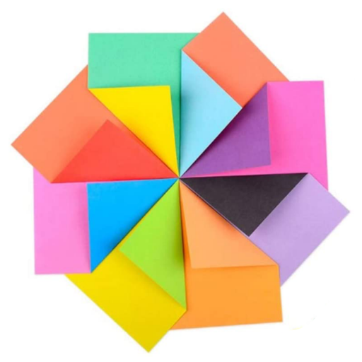 Papier origami 15x15cm - 240 feuilles bicolores