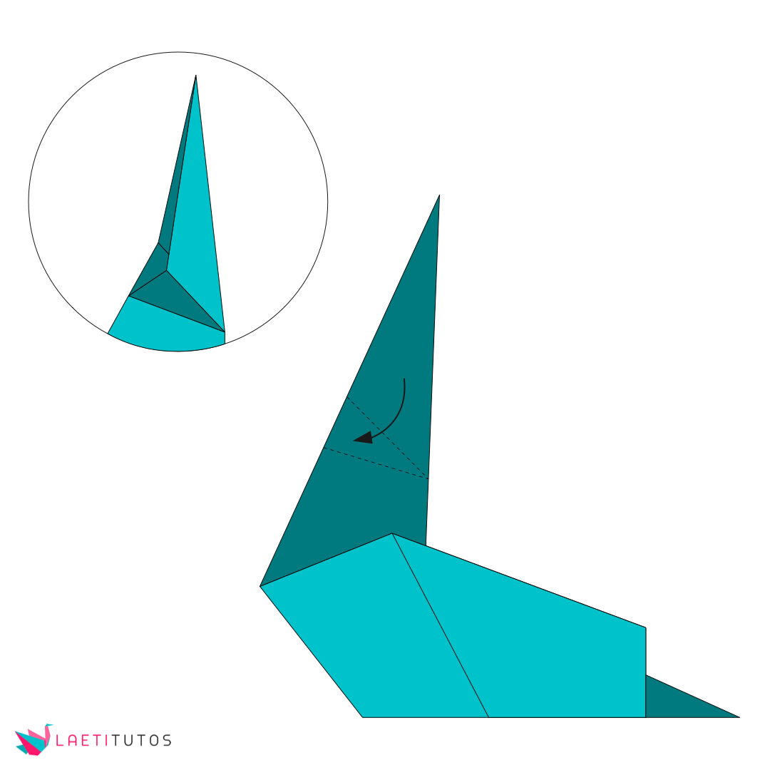 Origami canard - Étape #7