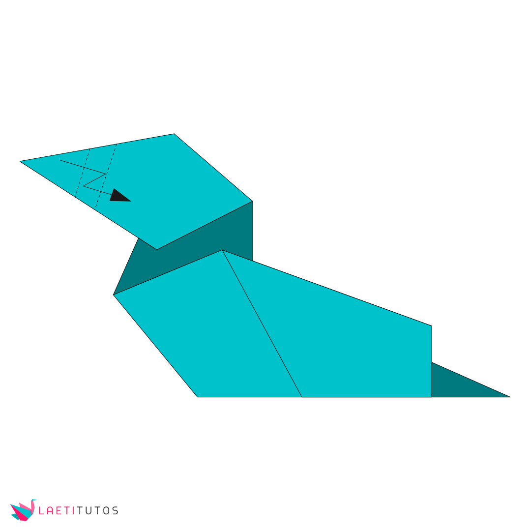 Origami canard - Étape #8