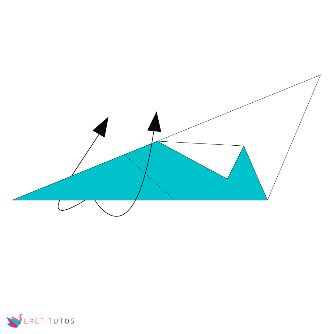 Cygne en origami - Etape 5