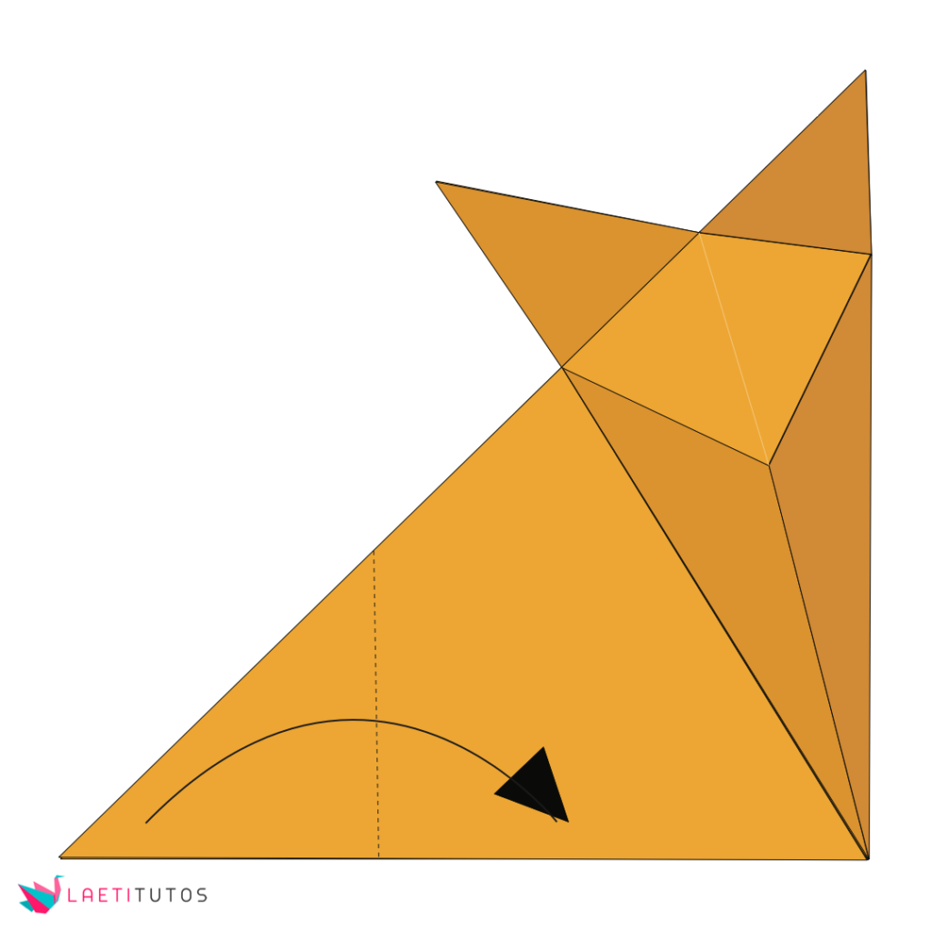Origami renard étape par étape - Etape #7