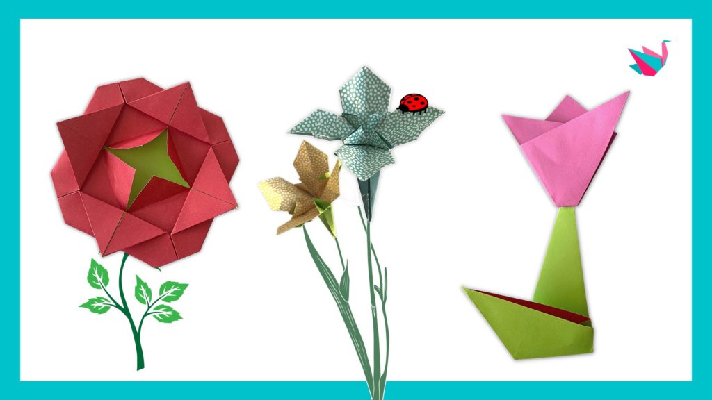 Origami fleur - fleurs en origami
