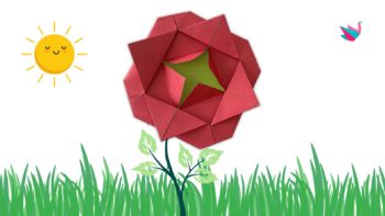 Origami rose : comment plier une rose fleurie en papier (Tutoriel facile)