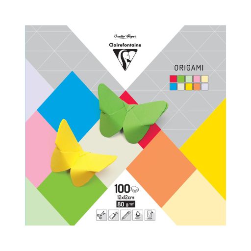 Papier origami uni de Clairefontaine