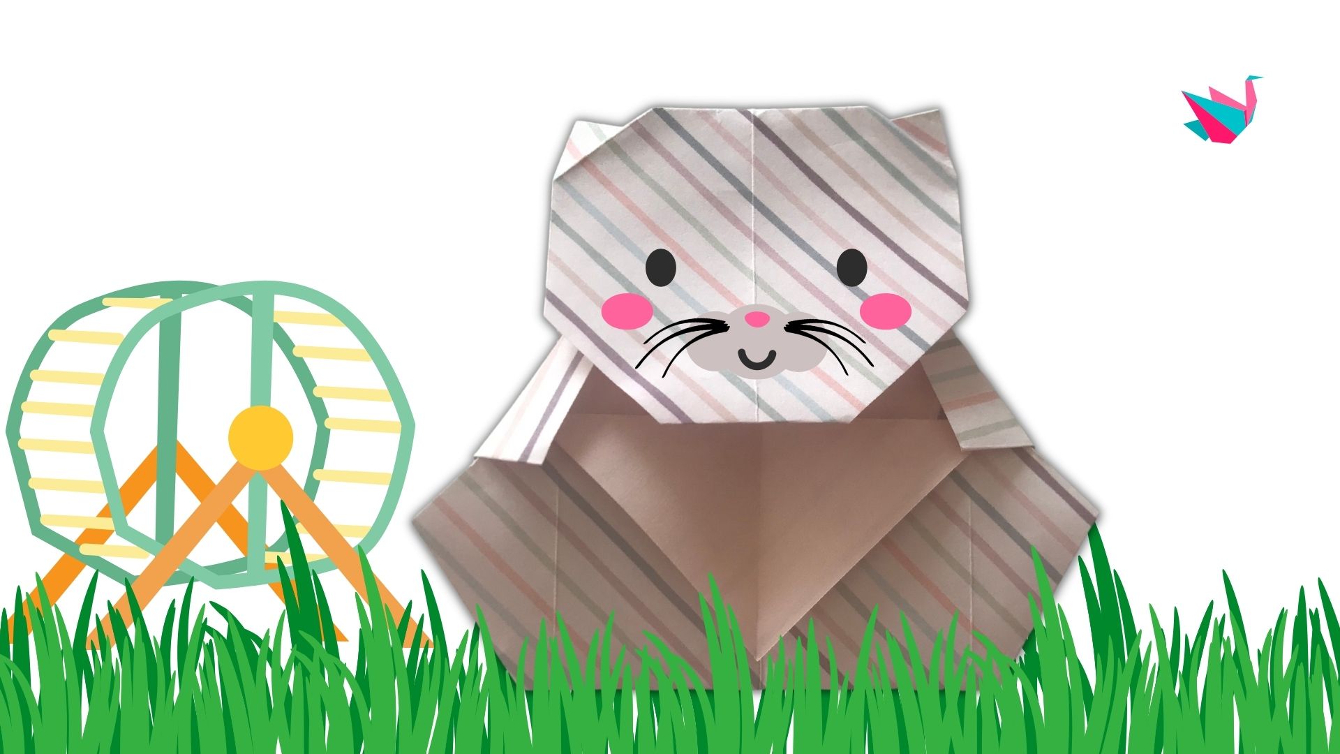 origami hamster - plier un hamster en papier