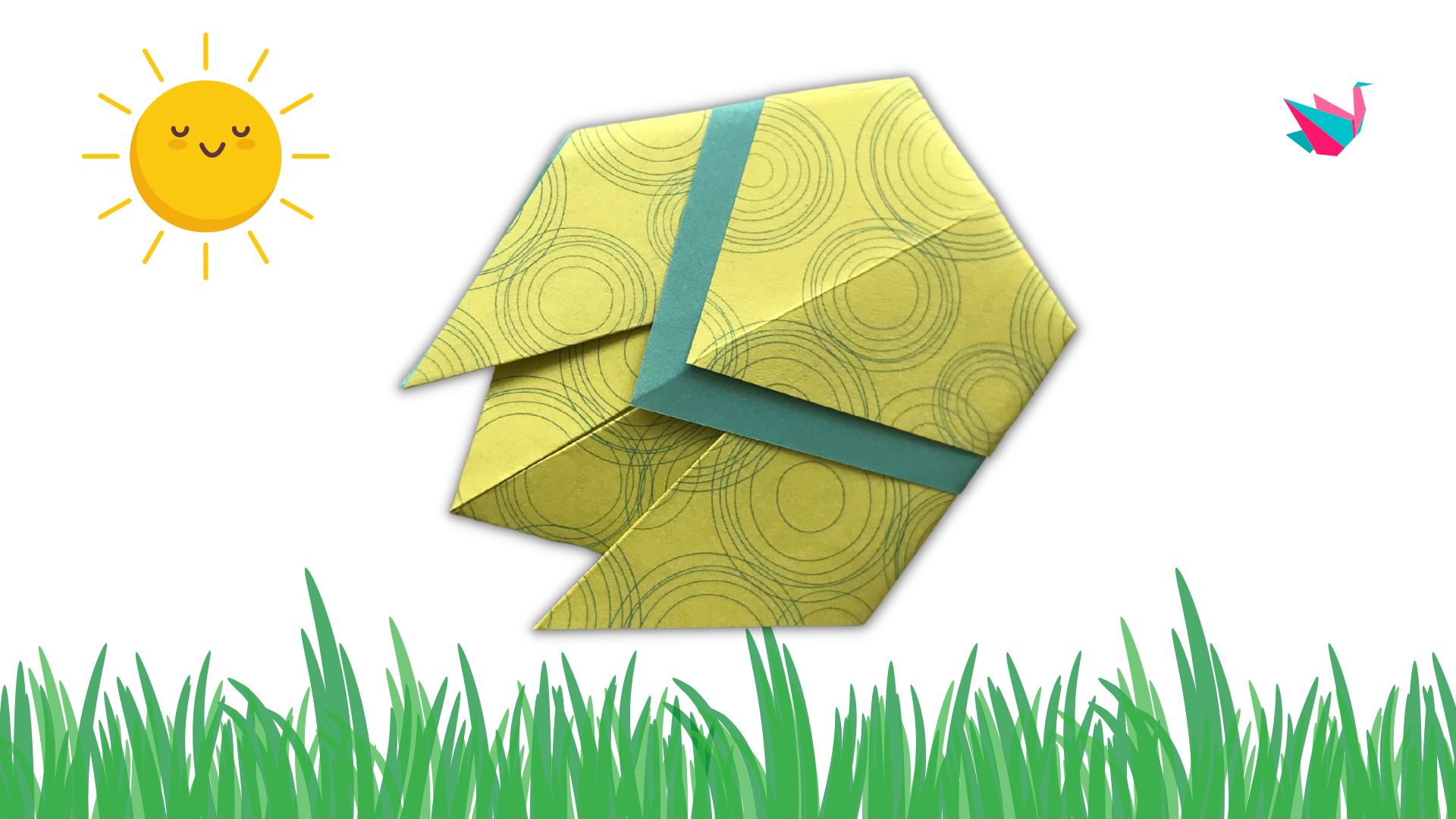 Origami cigale - plier une cigale en papier