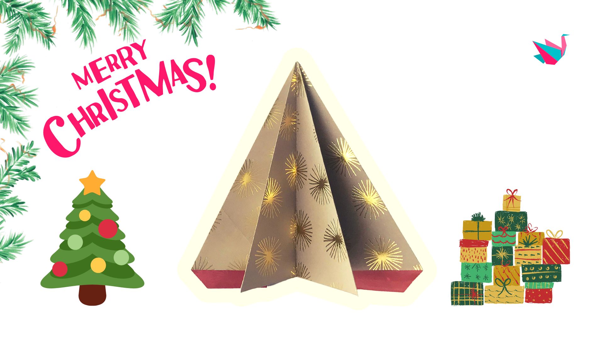 Origami sapin de Noël : pliage simple à réaliser (Tuto Facile)