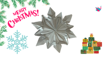 Origami flocon de neige en papier (Tuto DIY de Noël)