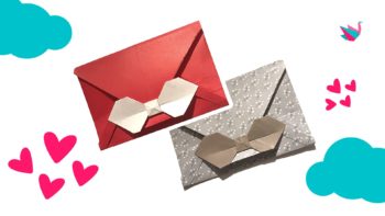 Comment plier une enveloppe avec son (joli) nœud en origami ?